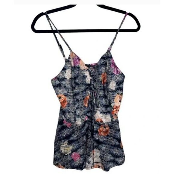 Venus Womens Floral Print Sleeveless Top With Adjustable Straps - Picture 1 of 7